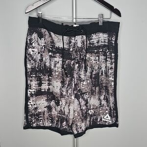 Reebok Black and White Patterned Shorts